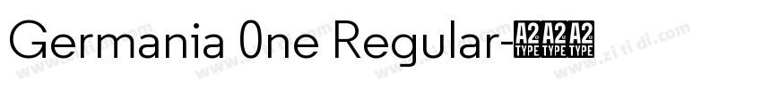Germania 0ne Regular字体转换